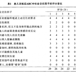 心理剧训练对孤独症患儿社交障碍影响的个案研究