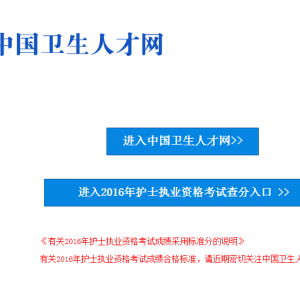 护士执业资格考试成绩可查